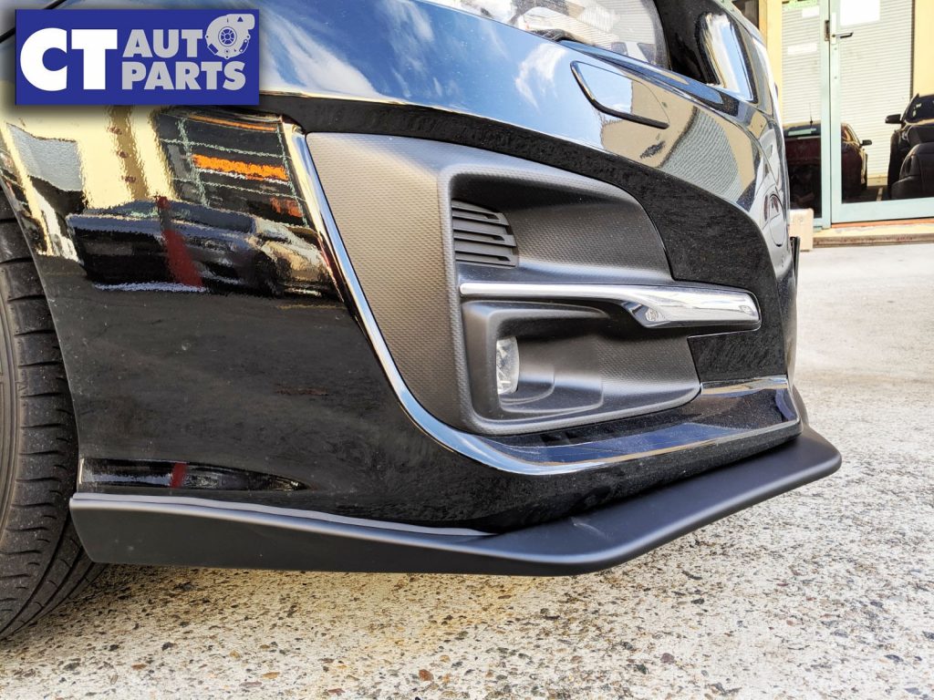 MY18 STI Style Front Bumper Lip Matte Black for 18-19 SUBARU LEVORG WAGON -0