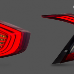 Smoked LED Tail Rear Light for 16-19 Honda Civic MK10 FK Sedan 4D-10316