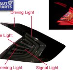 Smoked LED Tail Rear Light for 16-19 Honda Civic MK10 FK Sedan 4D-10314