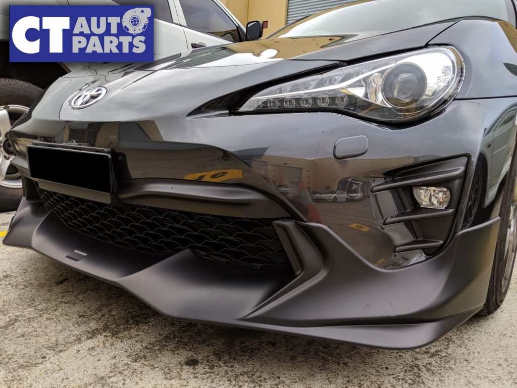 TRD V2 Style ABS Plastic Front Bumper Lip For MY17-19 Toyota 86 GT GTS (UNPAINTED)-0