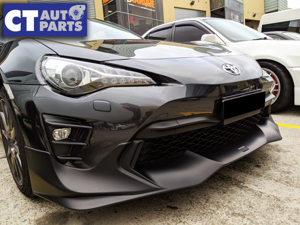 TRD V2 Style ABS Plastic Front Bumper Lip For MY17-19 Toyota 86 GT GTS (UNPAINTED)-11099