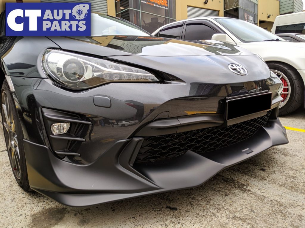 TRD V2 Style ABS Plastic Front Bumper Lip For MY17-19 Toyota 86 GT GTS (UNPAINTED)-11100