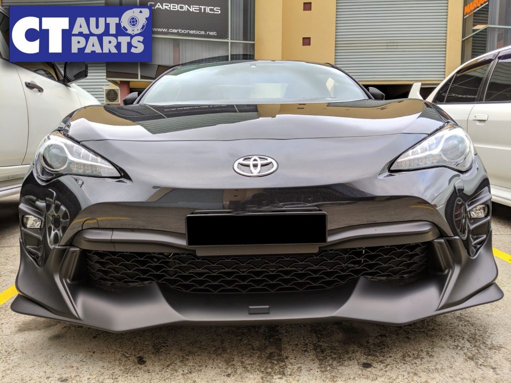 TRD V2 Style ABS Plastic Front Bumper Lip For MY17-19 Toyota 86 GT GTS (UNPAINTED)-11101