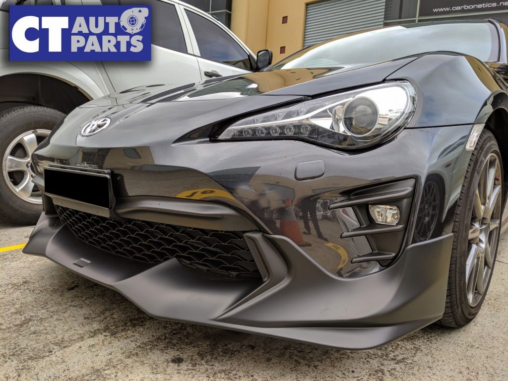 TRD V2 Style ABS Plastic Front Bumper Lip For MY17-19 Toyota 86 GT GTS (UNPAINTED)-11102