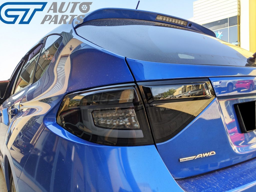 Black Edition 3D Dynamic Indicator LED Tail light for 08-13 Subaru Impreza WRX RS STI -12297