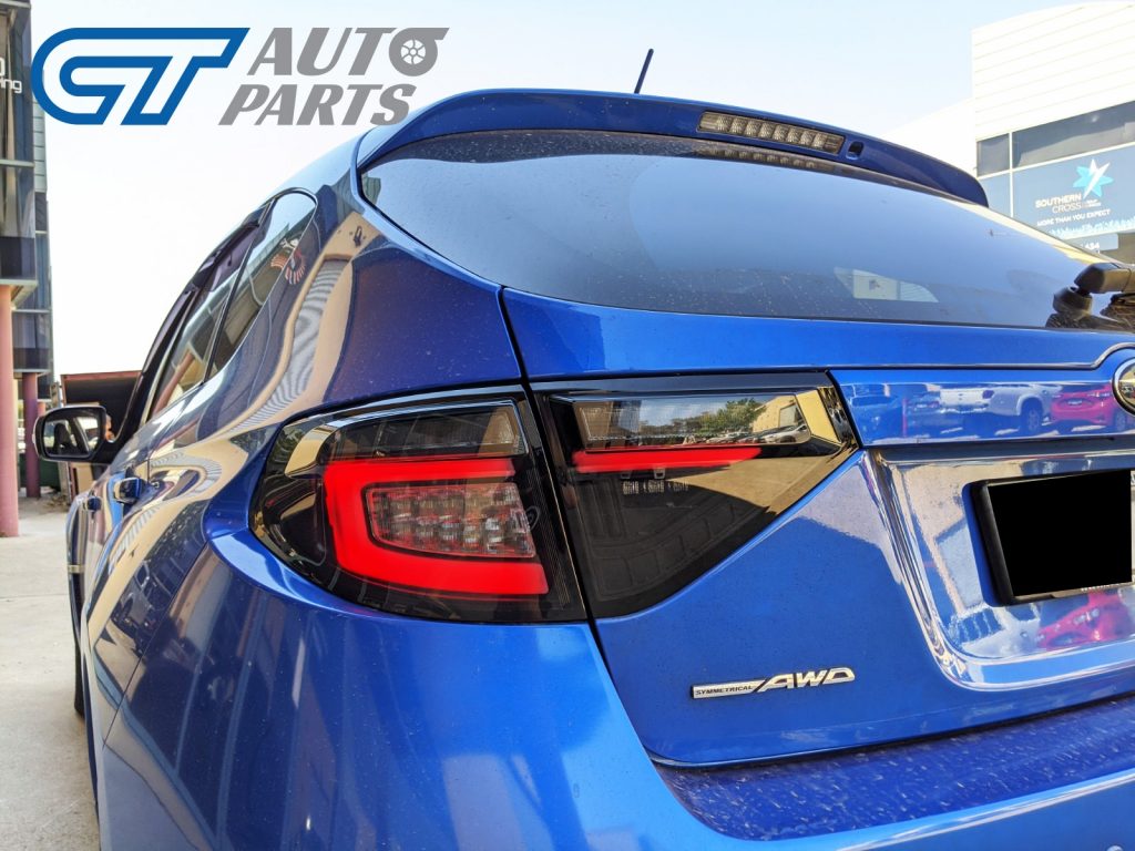 Black Edition 3D Dynamic Indicator LED Tail light for 08-13 Subaru Impreza WRX RS STI -12290