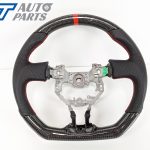 CARBON Fibre LEATHER Steering Wheel Red Line+Stitching for 12-16 TOYOTA 86 Subaru BRZ-12677