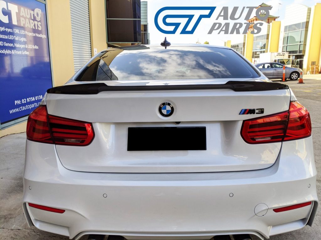 M4 M Performance Style Carbon Fibre Trunk Spoiler for 14-19 BMW 3 Series F30 & M3 F80-12914