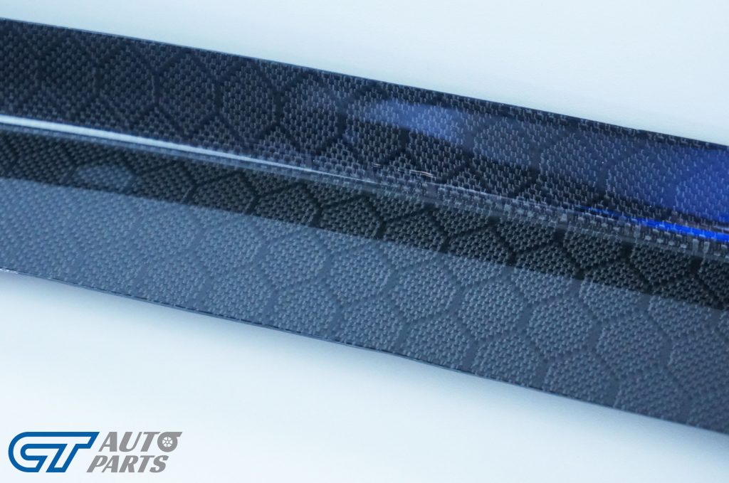 HONEYCOMB Carbon Fiber Gurney Flap For 14-19 Subaru WRX STI Trunk Spoiler-11418