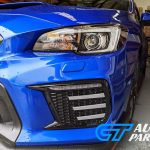 Gloss Black SMOKED 3D DRL Dynamic Signal Front Fog Light Bezels for MY18+ Subaru WRX/STI -12845