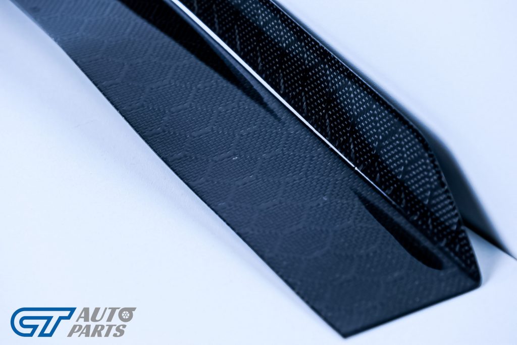 HONEYCOMB Carbon Fiber Gurney Flap For 14-19 Subaru WRX STI Trunk Spoiler-11421