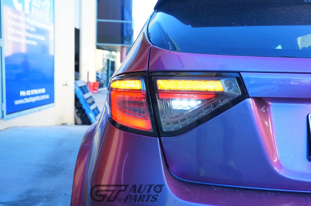 Clear (Red Bar) LED 3D Dynamic Indicator Tail light for 08-13 Subaru Impreza WRX RS STI-12229