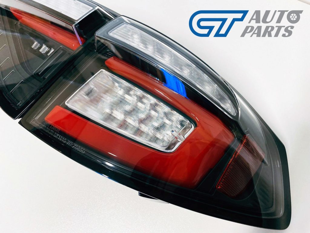 Black (Red Bar) LED Tail light Dynamic Signal for 08-13 Subaru Impreza WRX RS STI -12261