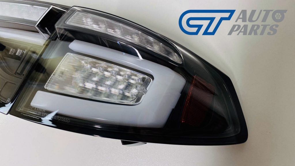 Black 3D LED Tail light Dynamic Signal for 08-13 Subaru Impreza WRX RS STI -12307