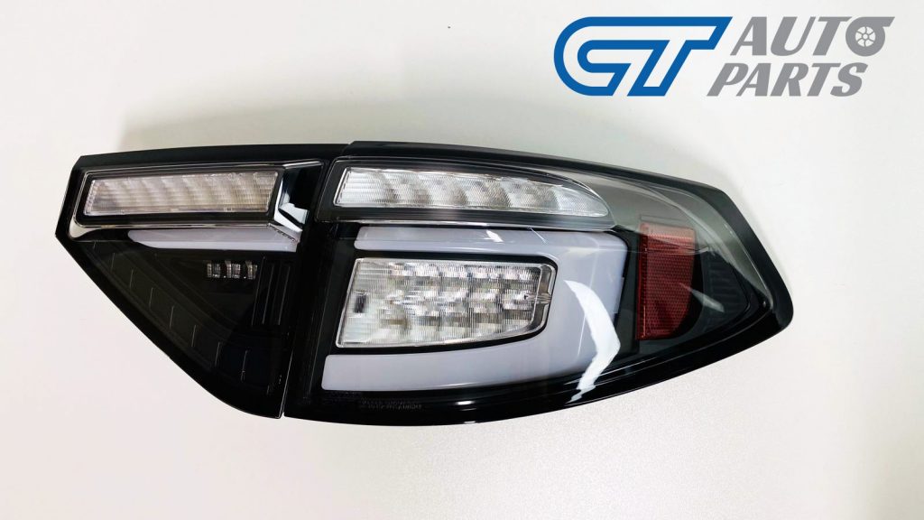 Black 3D LED Tail light Dynamic Signal for 08-13 Subaru Impreza WRX RS STI -12308