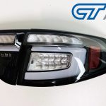 Black 3D LED Tail light Dynamic Signal for 08-13 Subaru Impreza WRX RS STI -12308