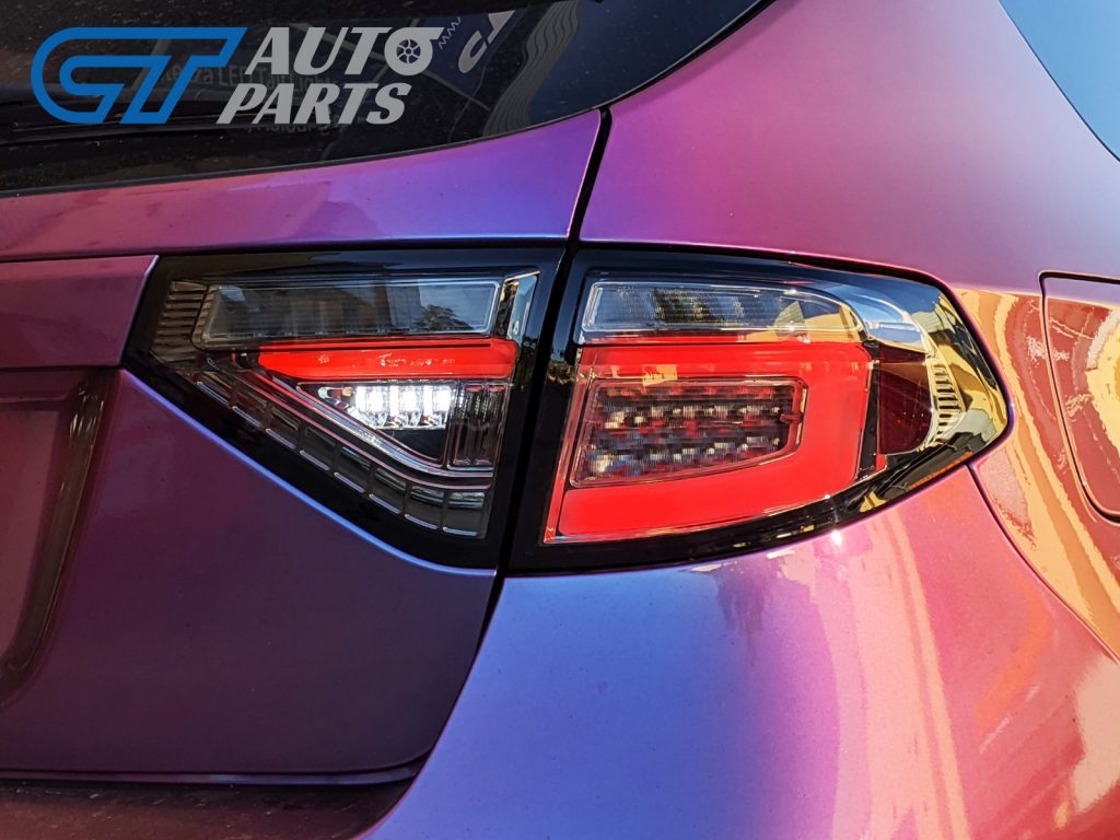 Black 3D LED Tail light Dynamic Signal for 08-13 Subaru Impreza WRX RS STI -12264