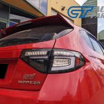 Black 3D LED Tail light Dynamic Signal for 08-13 Subaru Impreza WRX RS STI -12350
