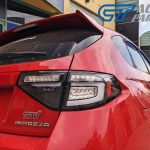 Black 3D LED Tail light Dynamic Signal for 08-13 Subaru Impreza WRX RS STI -12351