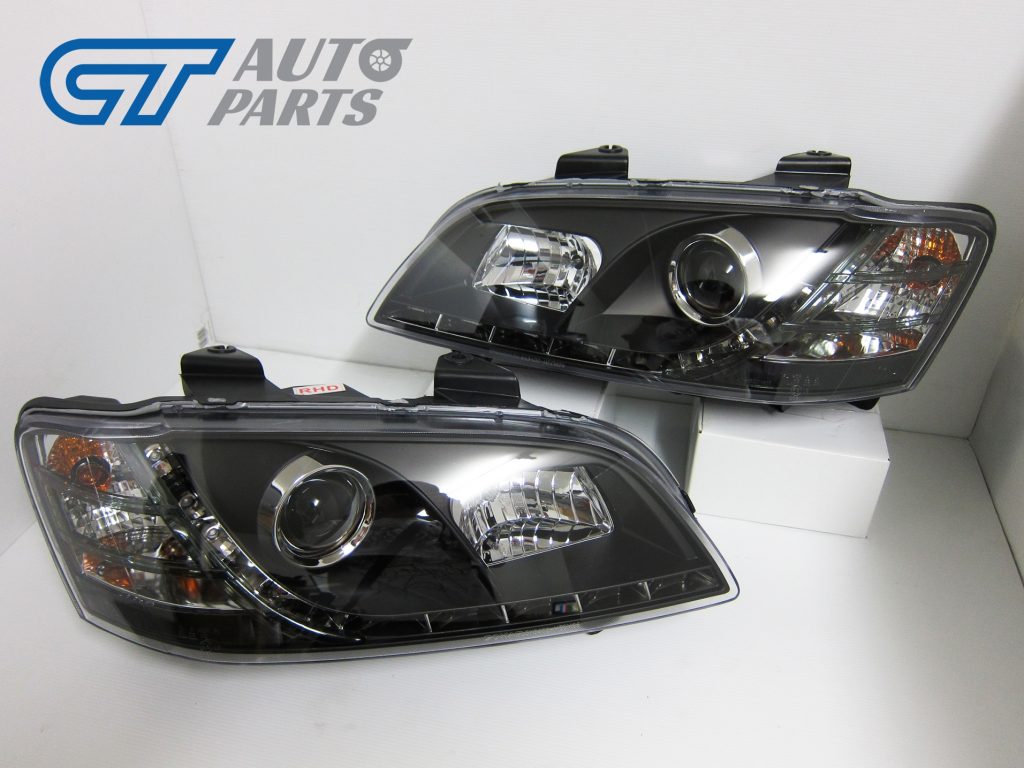 DRL LED Projector Head Lights for 10-13 Holden Commodore VE HSV SV6 SV8 S2-12205