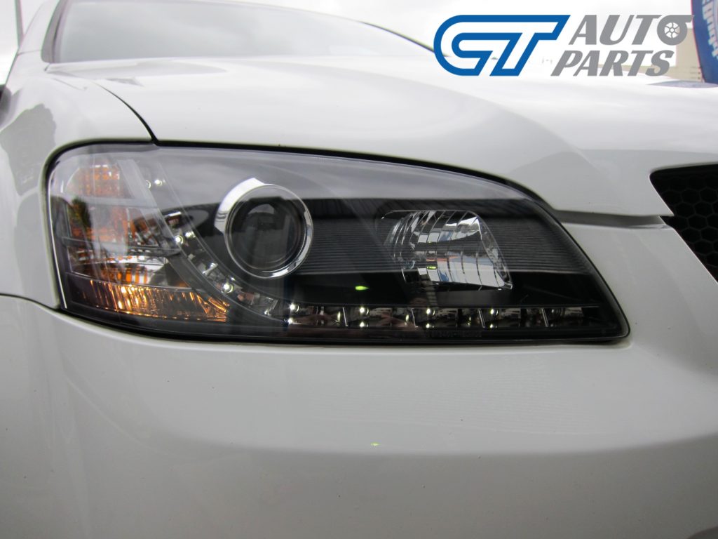 DRL LED Projector Head Lights for 10-13 Holden Commodore VE HSV SV6 SV8 S2-0