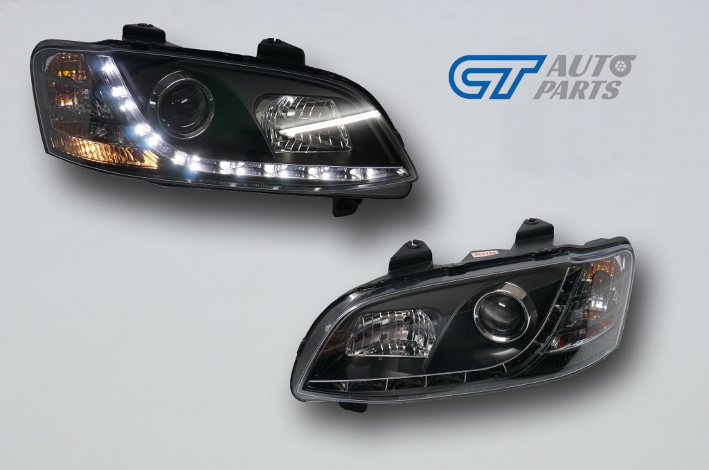 DRL LED Projector Head Lights for 10-13 Holden Commodore VE HSV SV6 SV8 S2-12204