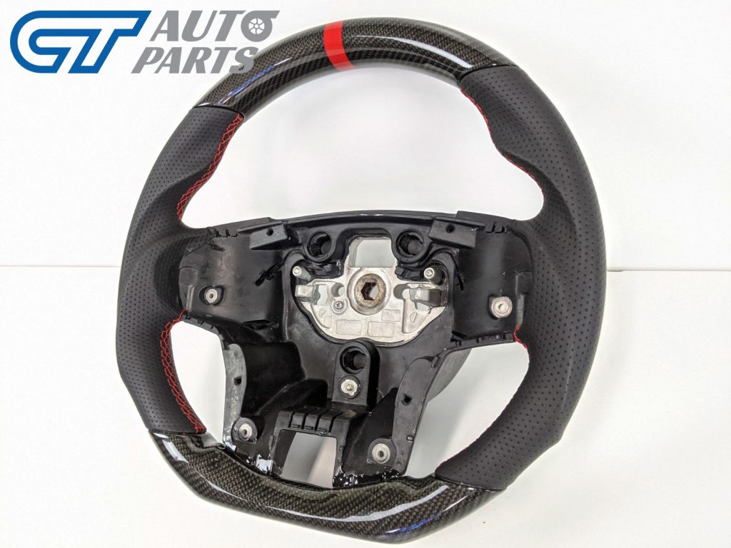 Carbon Fibre LEATHER Steering Wheel Red Line+Stitching for 2015-2019 Ford Ranger PX2 PX3 WildTrack Raptor-12609