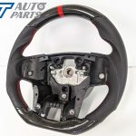 Carbon Fibre LEATHER Steering Wheel Red Line+Stitching for 2015-2019 Ford Ranger PX2 PX3 WildTrack Raptor-12609