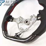 CARBON Fibre LEATHER Steering Wheel Red Line+Stitching for 17-19 TOYOTA 86 Subaru BRZ-12647