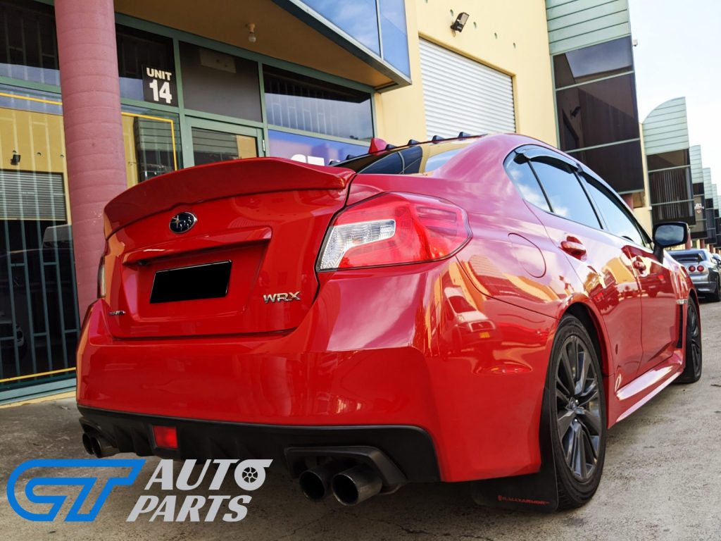 Rexpeed Style Duckbill ABS Trunk Spoiler For 14-19 Subaru WRX STI (C7P Lightning RED)-12907