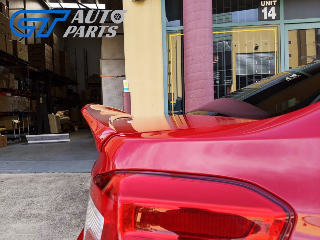 Rexpeed Style Duckbill ABS Trunk Spoiler For 14-19 Subaru WRX STI (C7P Lightning RED)-12908