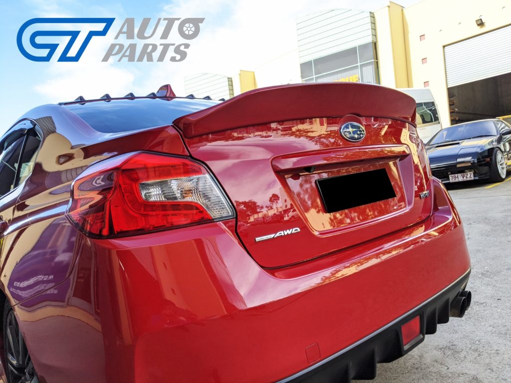 Rexpeed Style Duckbill ABS Trunk Spoiler For 14-19 Subaru WRX STI (C7P Lightning RED)-12900