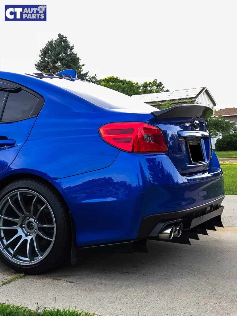 Rexpeed Style Duckbill Trunk Spoiler For MY14-19 Subaru WRX STI 61K Dark Grey-12779