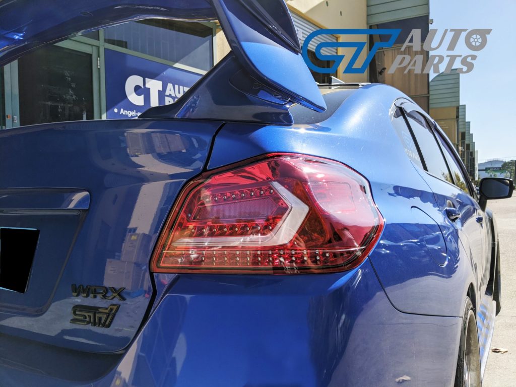 V5 CLEAR RED LED Tail lights Dynamic Indicator for 2015-2020 Subaru WRX/ WRX STI-13267