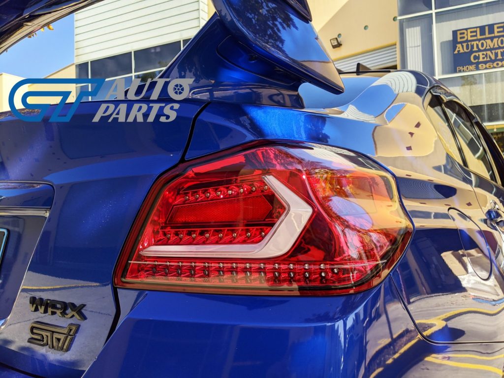 V5 CLEAR RED LED Tail lights Dynamic Indicator for 2015-2020 Subaru WRX/ WRX STI-0
