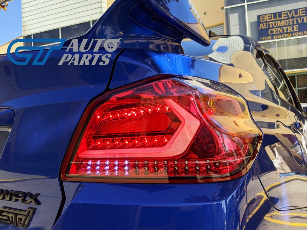 V5 CLEAR RED LED Tail lights Dynamic Indicator for 2015-2020 Subaru WRX/ WRX STI-13264