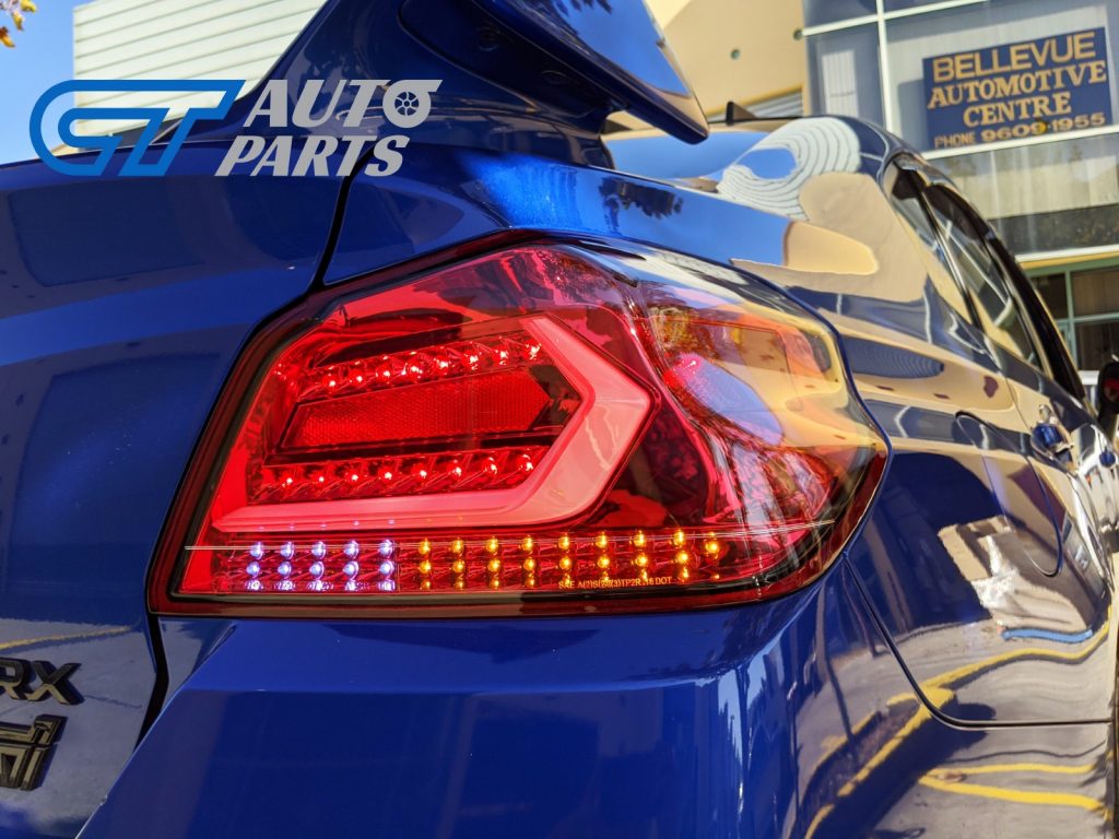V5 CLEAR RED LED Tail lights Dynamic Indicator for 2015-2020 Subaru WRX/ WRX STI-13265