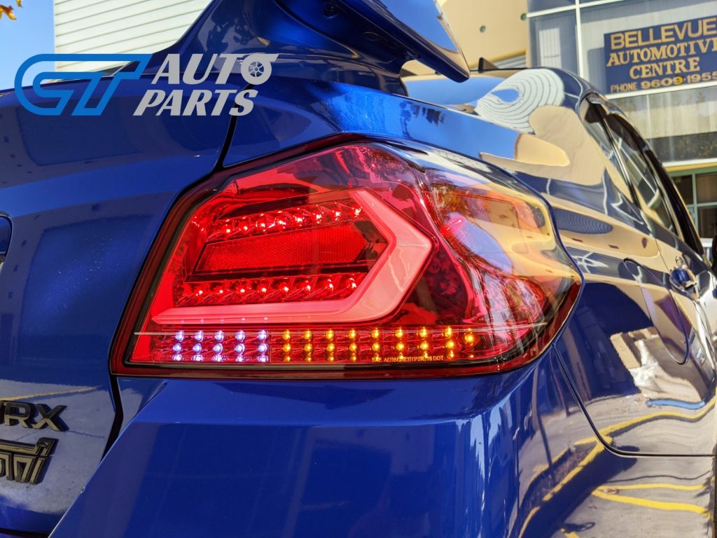 V5 CLEAR RED LED Tail lights Dynamic Indicator for 2015-2020 Subaru WRX/ WRX STI-13266