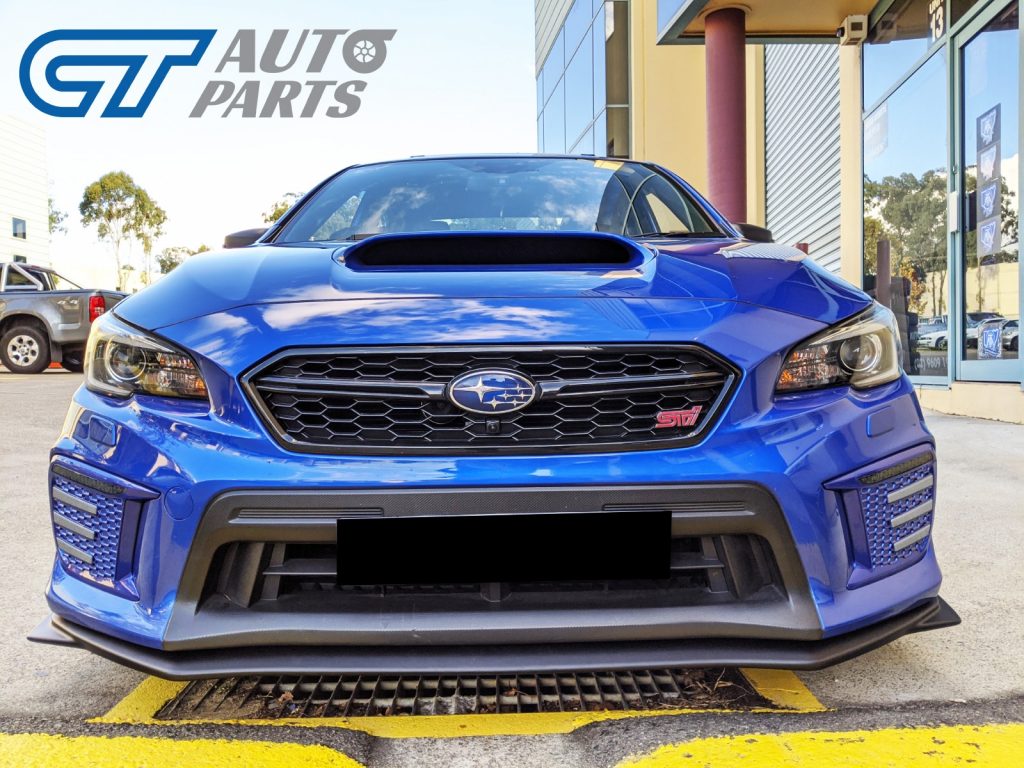 WR.BLUE SMOKED 3D DRL Dynamic Signal Front Fog Light Bezels for MY18+ Subaru WRX/STI -13463