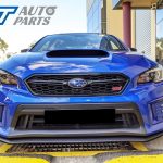 WR.BLUE SMOKED 3D DRL Dynamic Signal Front Fog Light Bezels for MY18+ Subaru WRX/STI -13463