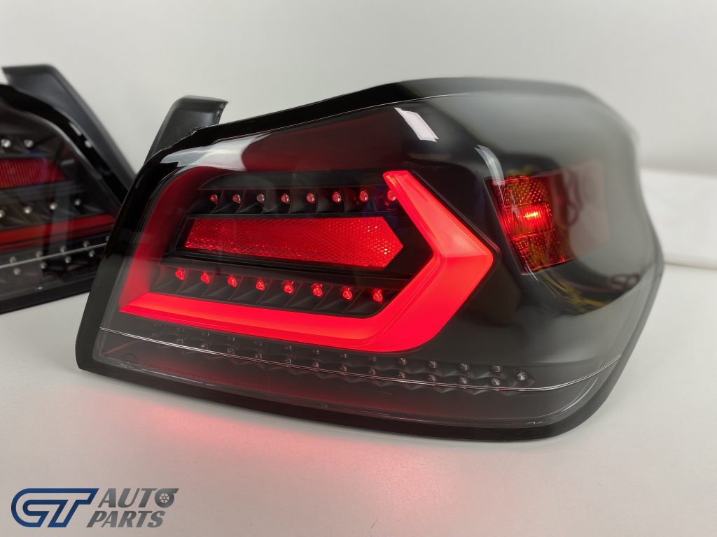 V5 Black Red Bar Full LED Tail lights Dynamic Indicator for 2015-2020 Subaru WRX/ WRX STI VA-13177