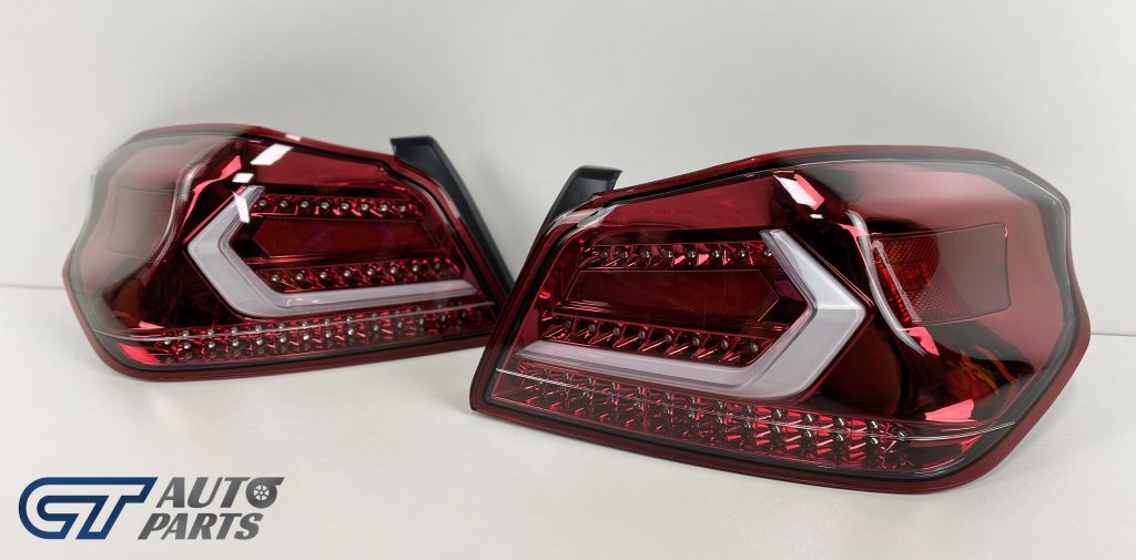 V5 CLEAR RED LED Tail lights Dynamic Indicator for 2015-2020 Subaru WRX/ WRX STI-13219