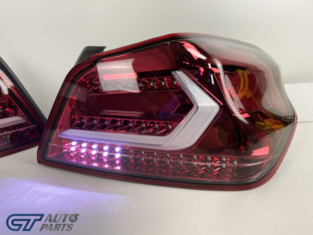 V5 CLEAR RED LED Tail lights Dynamic Indicator for 2015-2020 Subaru WRX/ WRX STI-13218