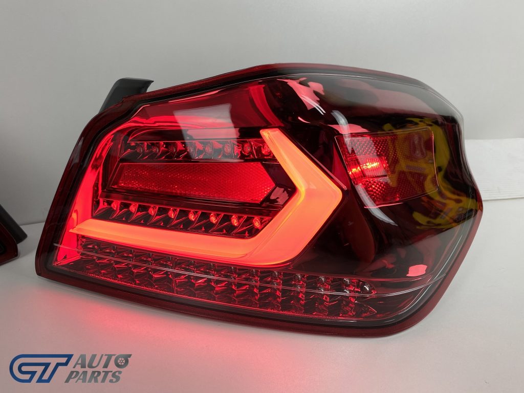 V5 CLEAR RED LED Tail lights Dynamic Indicator for 2015-2020 Subaru WRX/ WRX STI-13221
