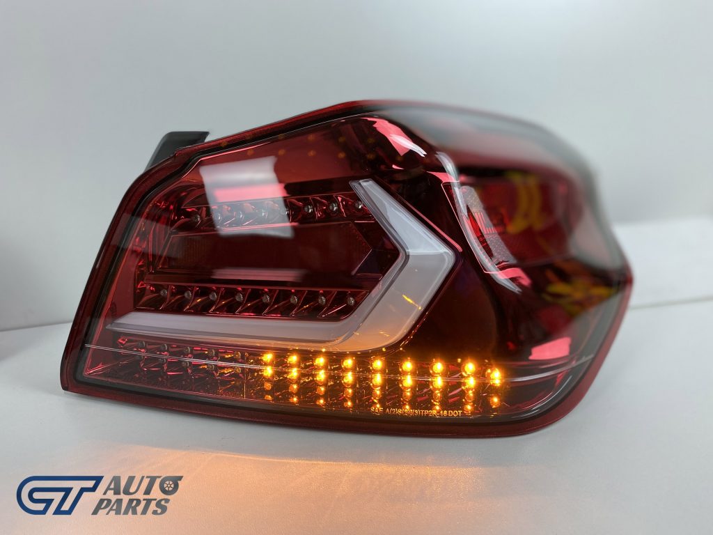 V5 CLEAR RED LED Tail lights Dynamic Indicator for 2015-2020 Subaru WRX/ WRX STI-13222