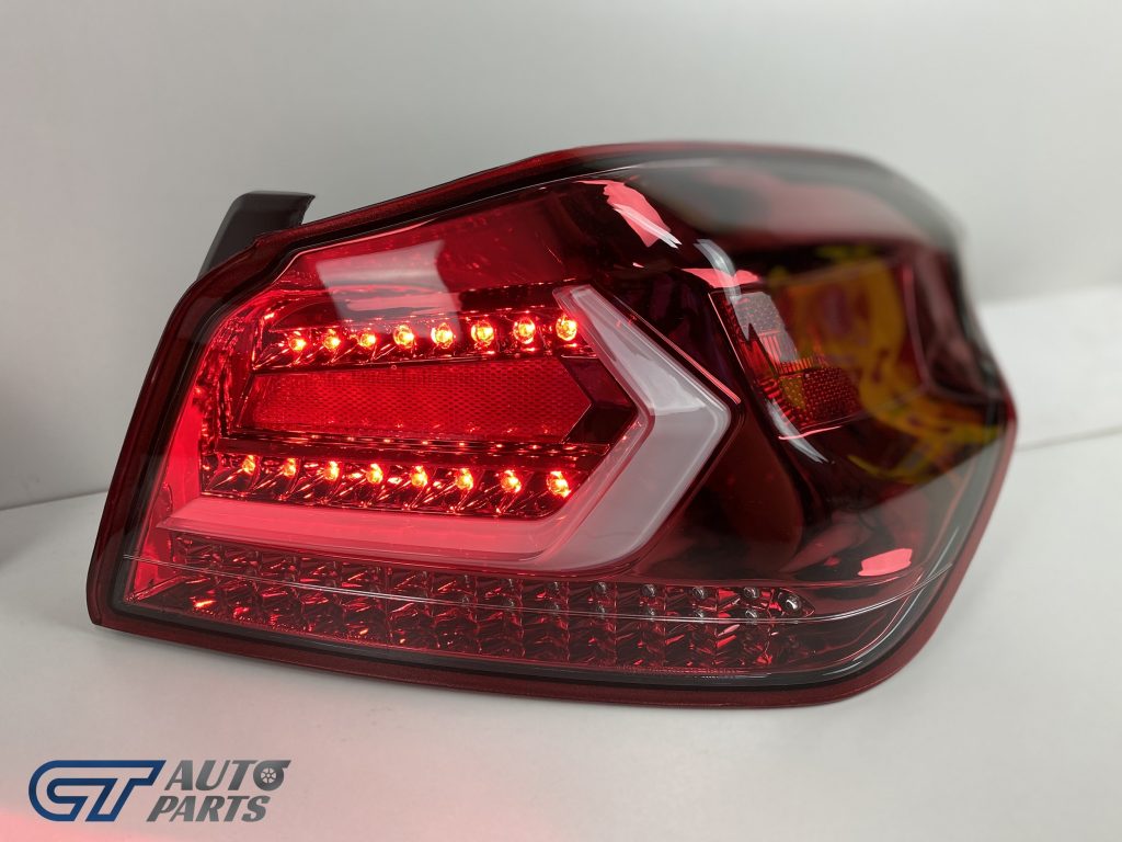 V5 CLEAR RED LED Tail lights Dynamic Indicator for 2015-2020 Subaru WRX/ WRX STI-13223