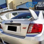 Rowen Style Carbon Fiber Gurney Flap For 08-14 Subaru WRX STI Trunk Spoiler-13497