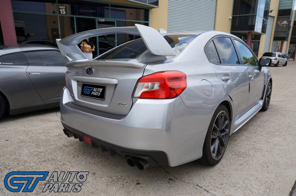 STI Style Trunk Spoiler for MY14-MY20 Subaru WRX STI ABS Painted G1U SILVER 3PC-13605