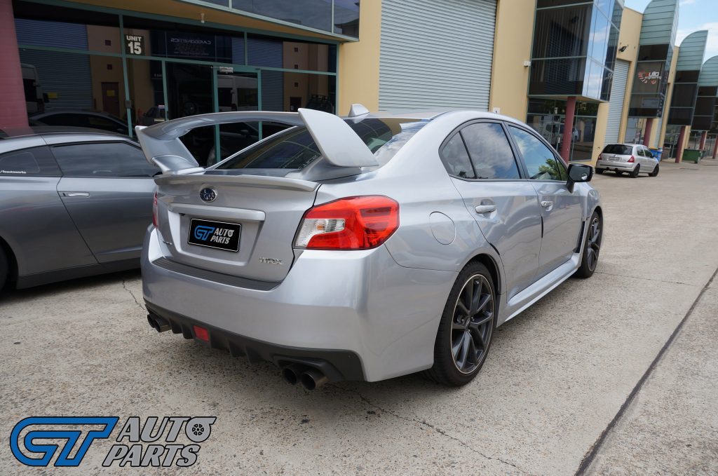 STI Style Trunk Spoiler for MY14-MY20 Subaru WRX STI ABS Painted G1U SILVER 3PC-13607