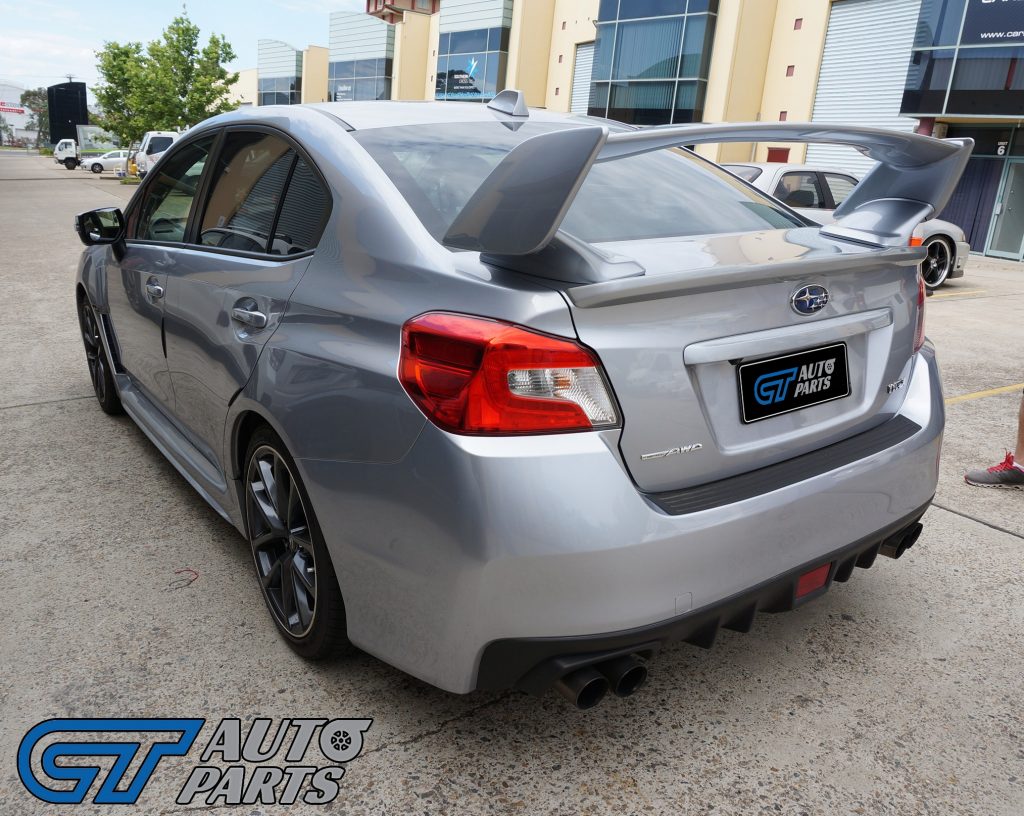 STI Style Trunk Spoiler for MY14-MY20 Subaru WRX STI ABS Painted G1U SILVER 3PC-0